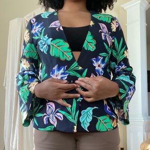 Floral suit jacket